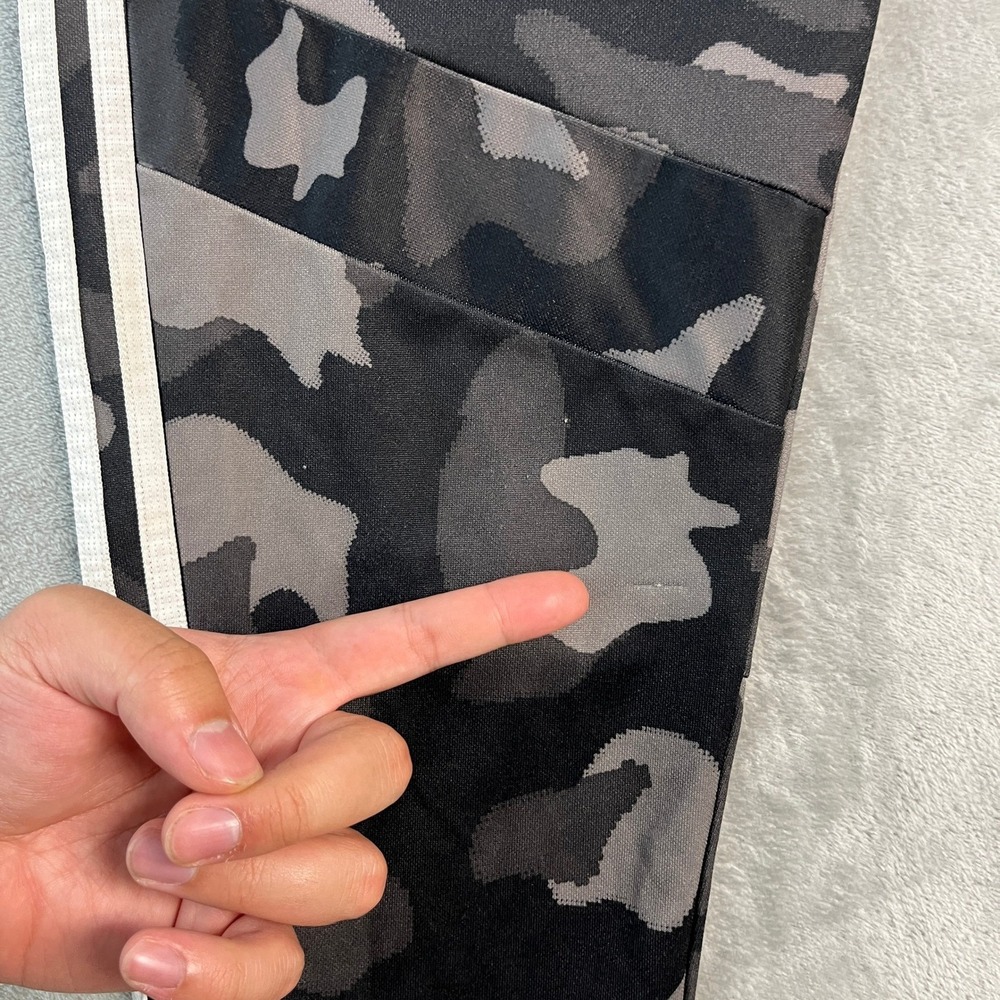 Adidas Mens Tiro 19 Camo Training Pants Grey Black Joggers Mens Medium Zip Ankle - Picture 5 of 16
